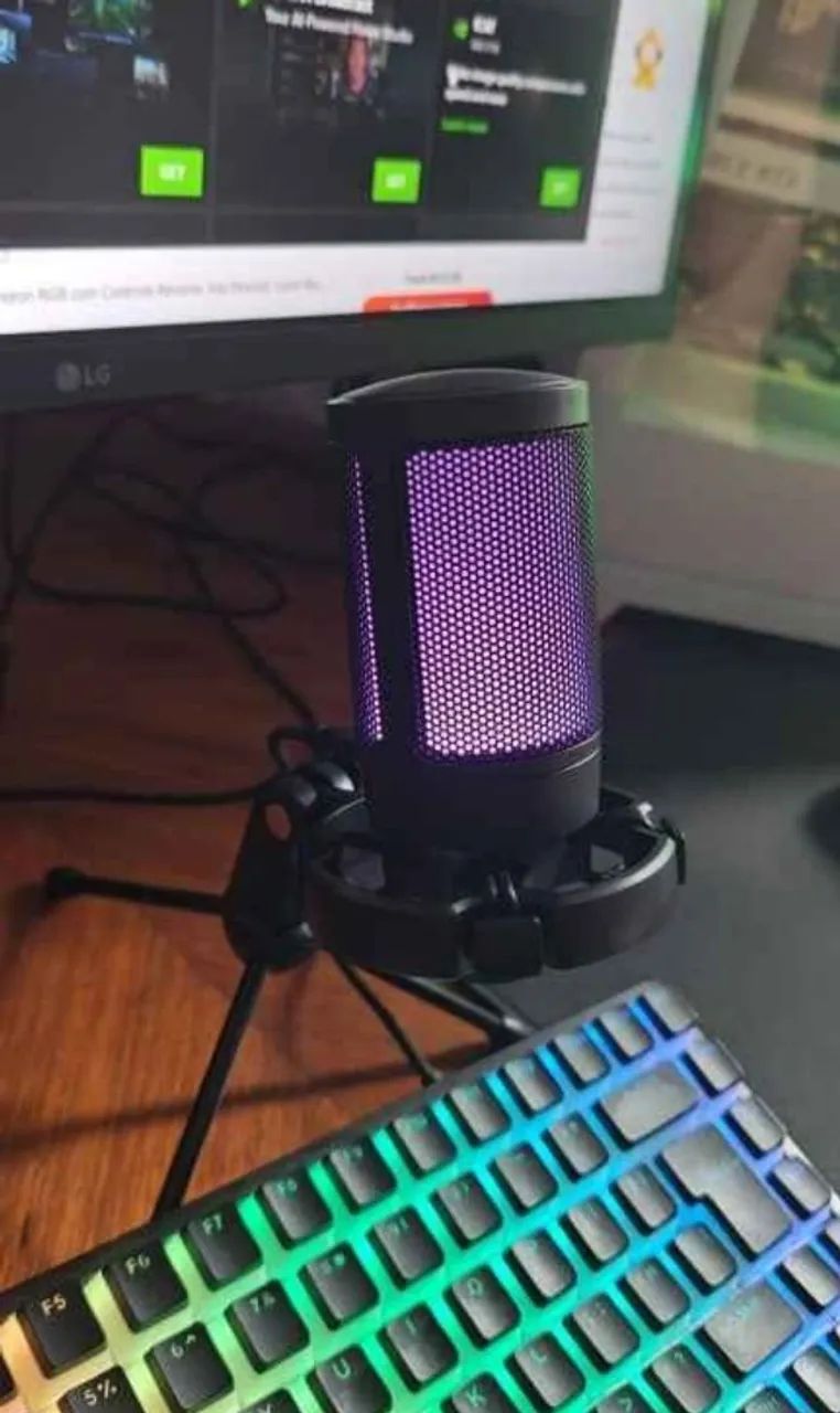 Microfone Fifine A2 RGB USB para PC, Gamer, Live e Podcast - Foto 3