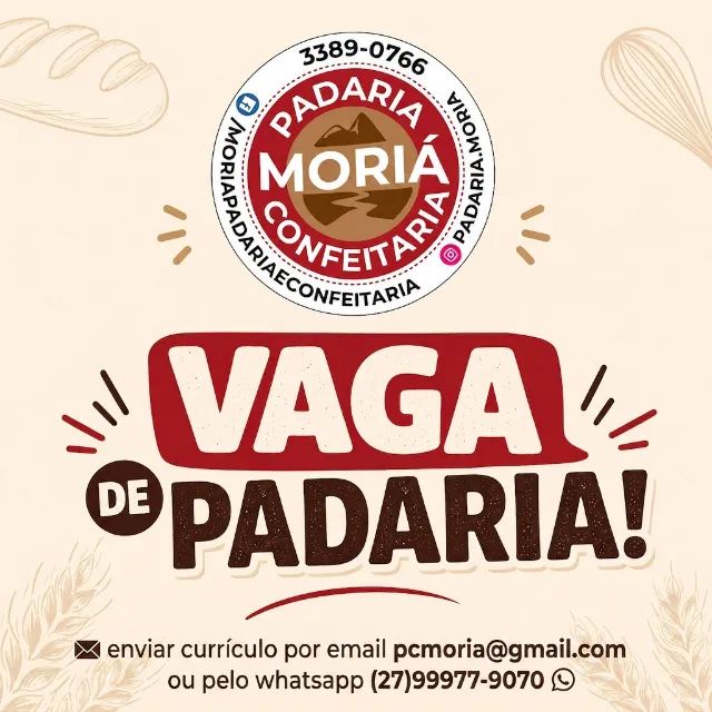 Balconista de Padaria - Vila Velha