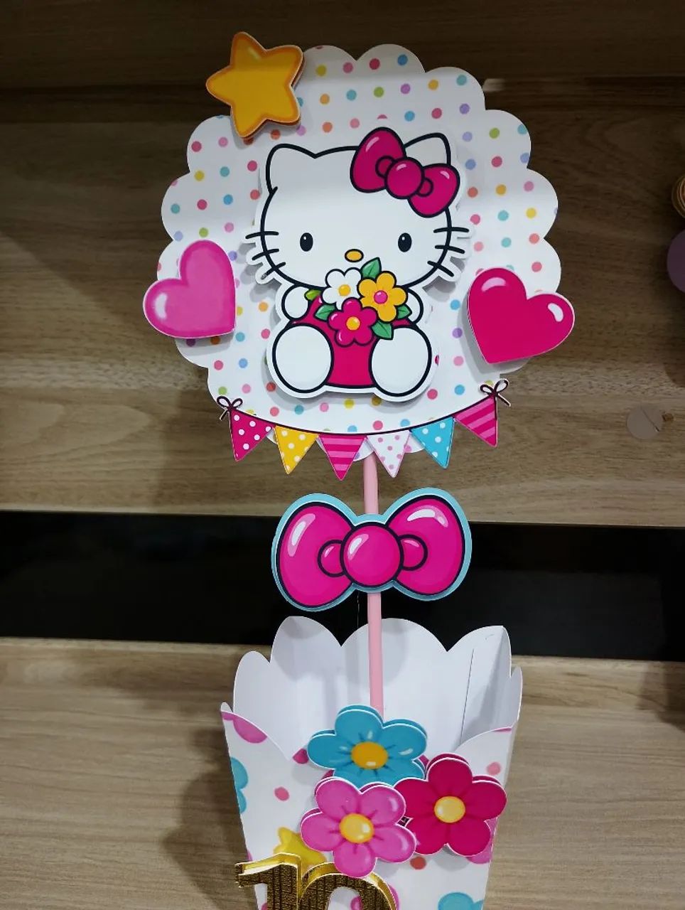 Hello Kitty centro de mesa  - Foto 2