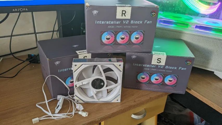 Kit Fans Jungle Leopard Interstellar V2 ARGB 120mm (valor de cada kit com 3 fans) - Foto 4