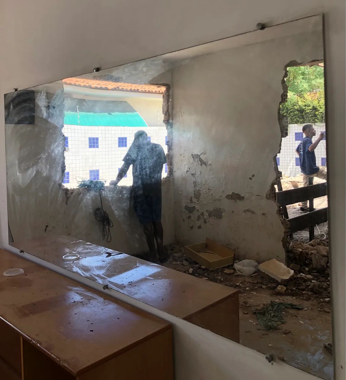 Espelho de vidro grande  - Foto 4