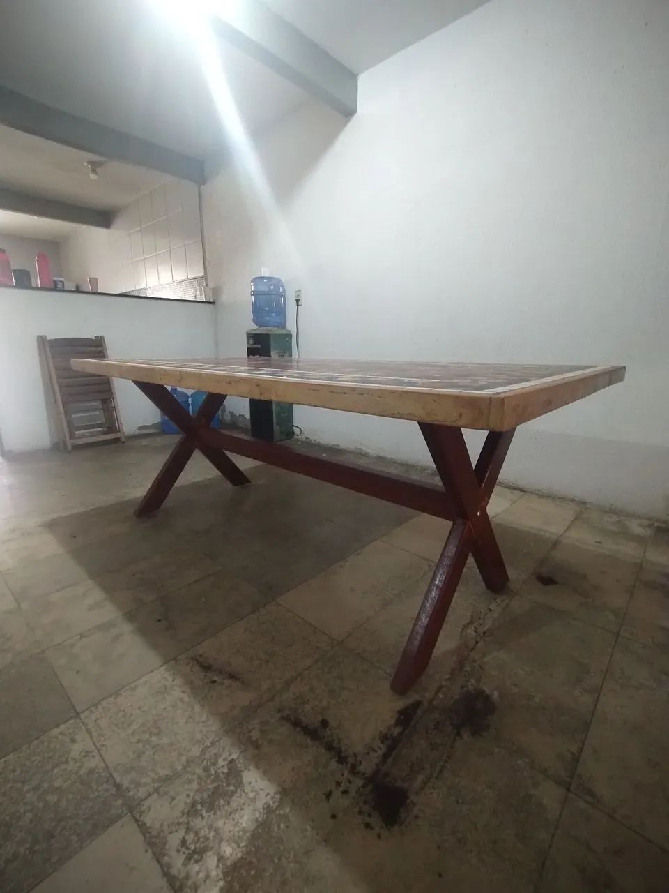 Pés de mesa em madeira Massaranduba 