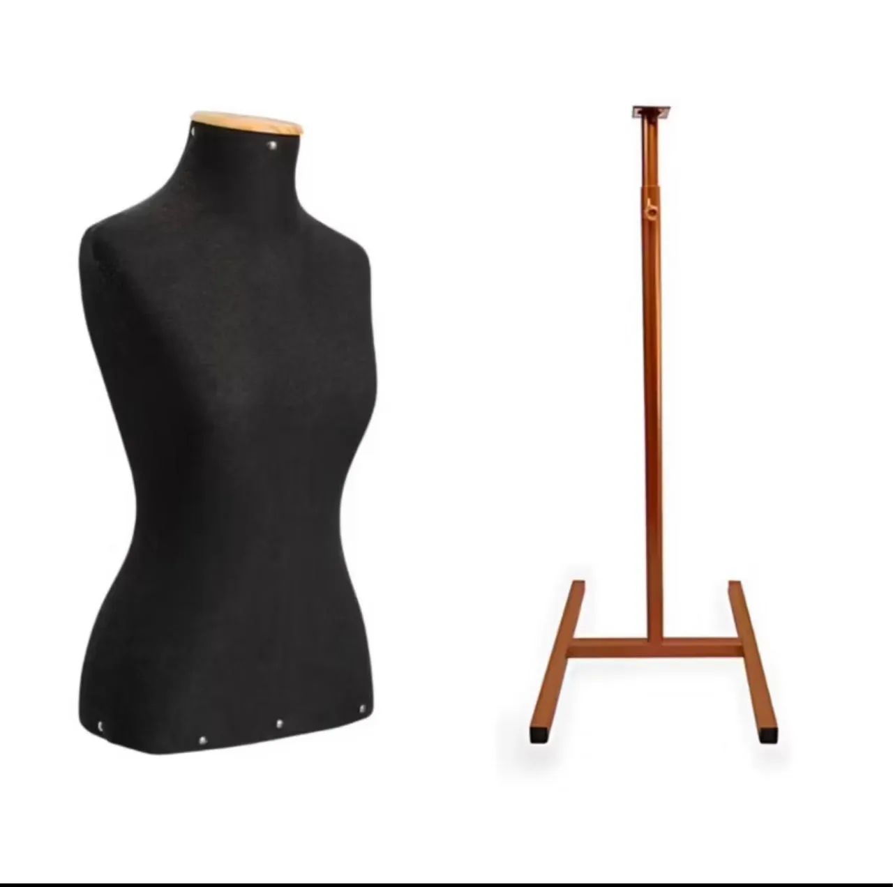 Manequim novo com pedestal rose 