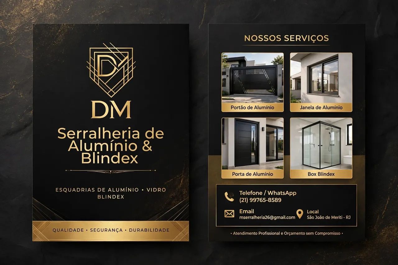 Alumínio e blindex 