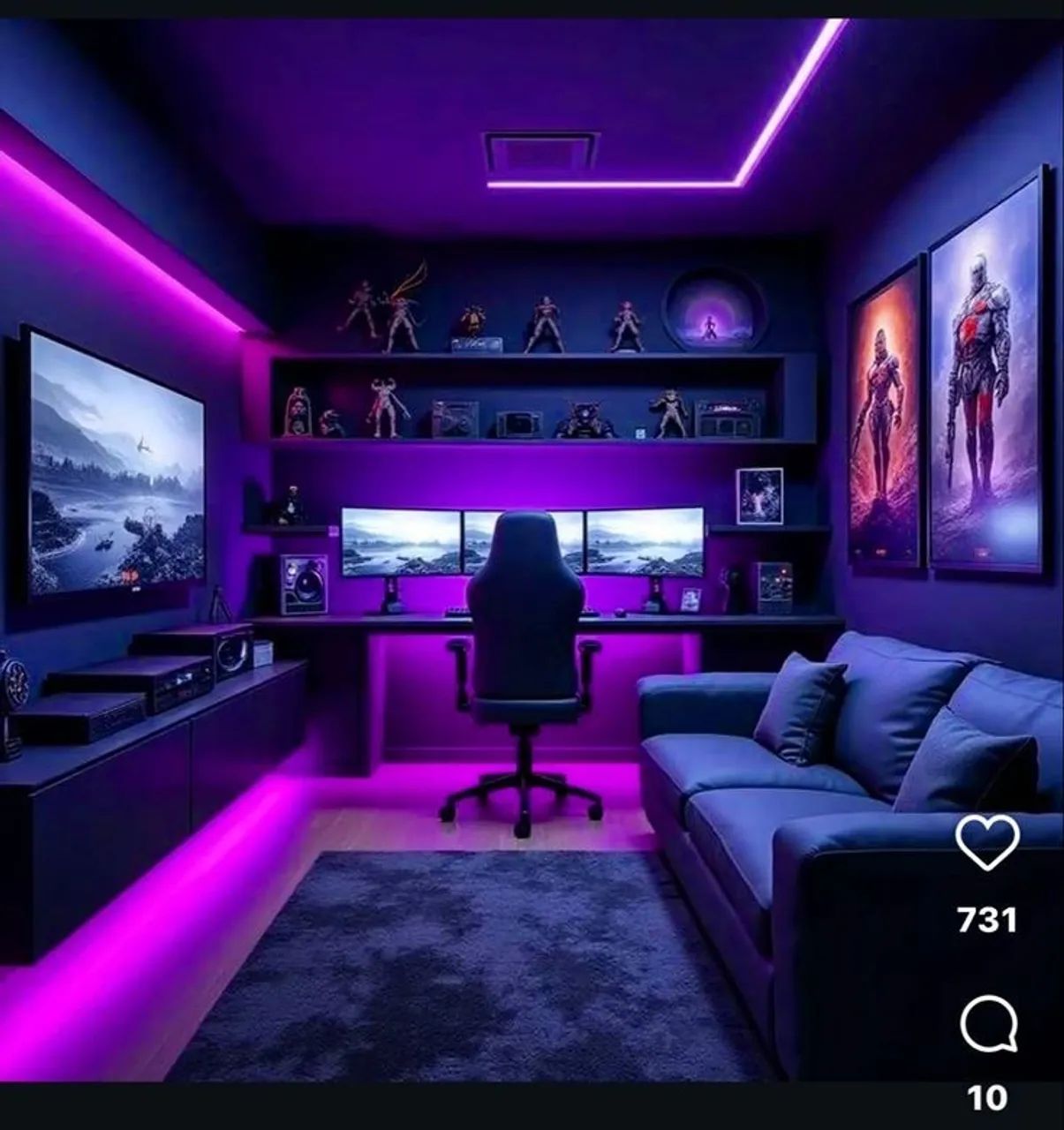 Mesa setup gamer móveis Planejados  - Foto 4