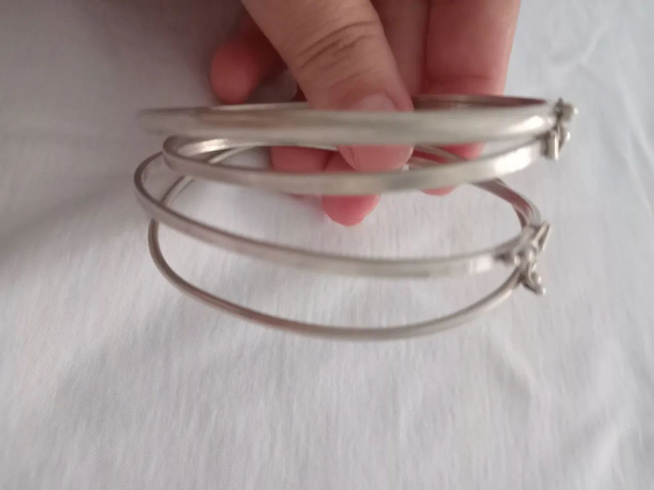 Vendo quatro pulseiras de prata  - Foto 3