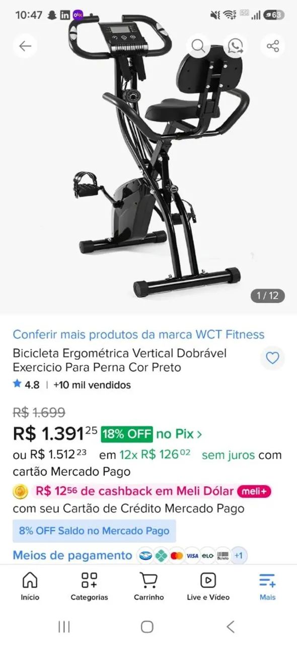 Bicicleta Ergometrica- Pouco usada - Foto 5