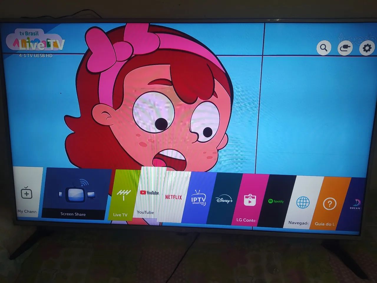 Tv smart LG 55 polegadas wi-fi YouTube Netflix funcionando  - Foto 3
