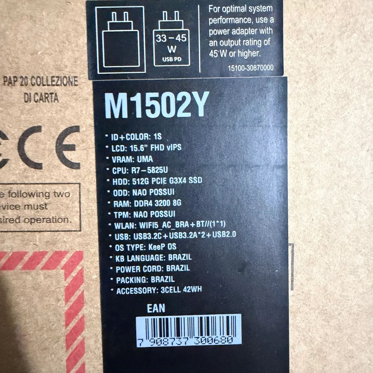 notebook asus vivobook 15 amd ryzen 7 8gb 512gb ssd linux - Foto 4