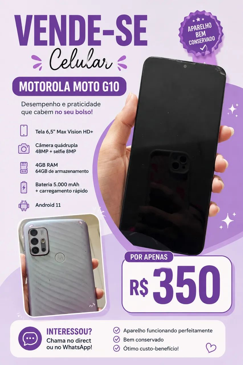 Celular moto g10