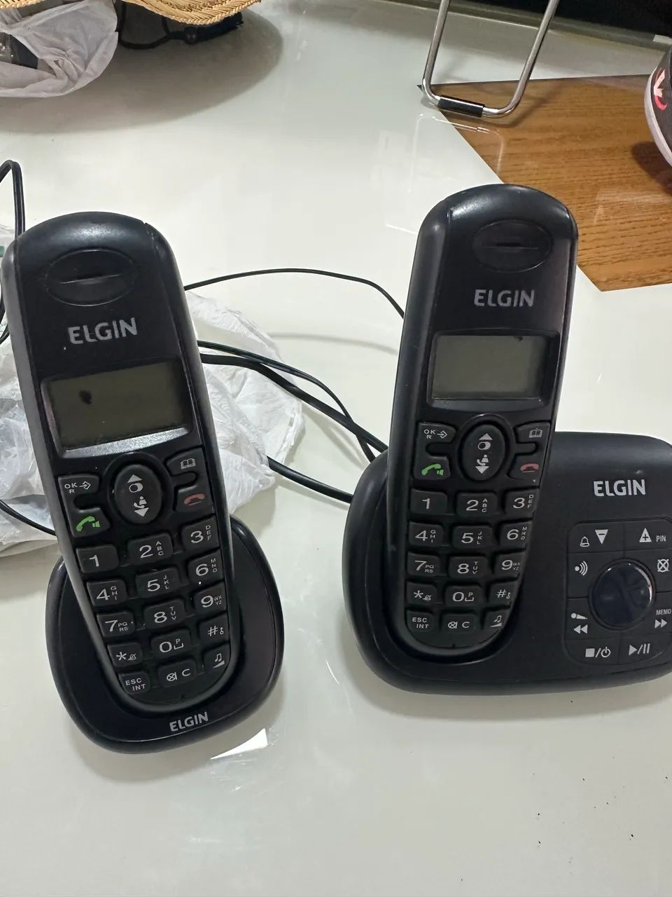Kit 2 telefone Elgin - base e extensão  - Foto 4