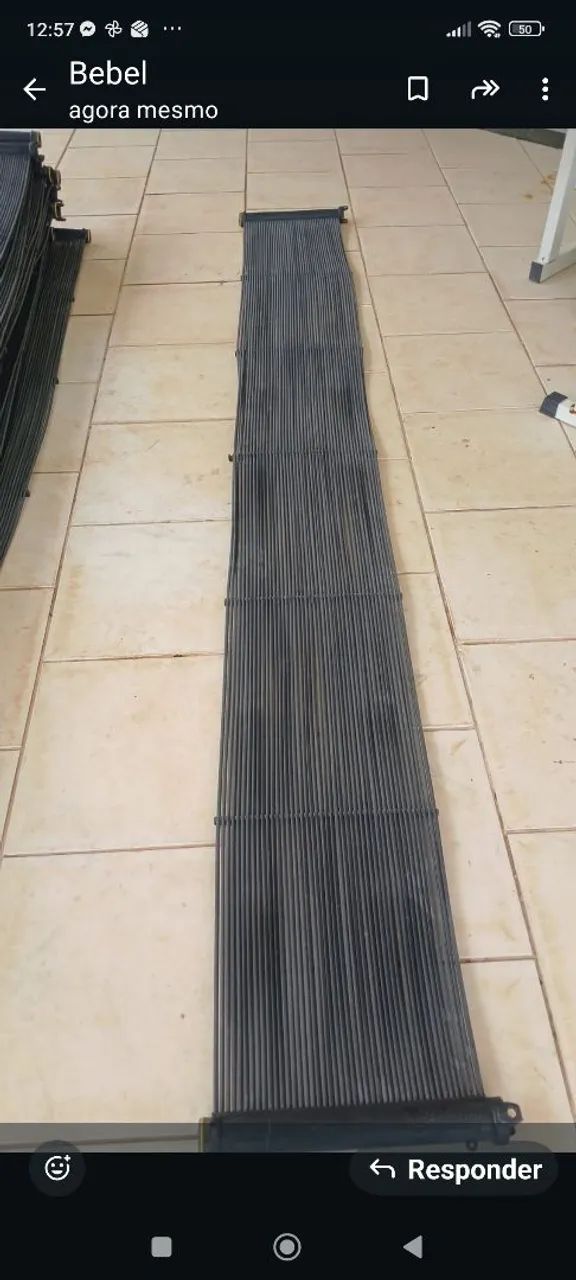 50 placas aquecimento pra piscina tamanho de cada placa 3x40 - Foto 4