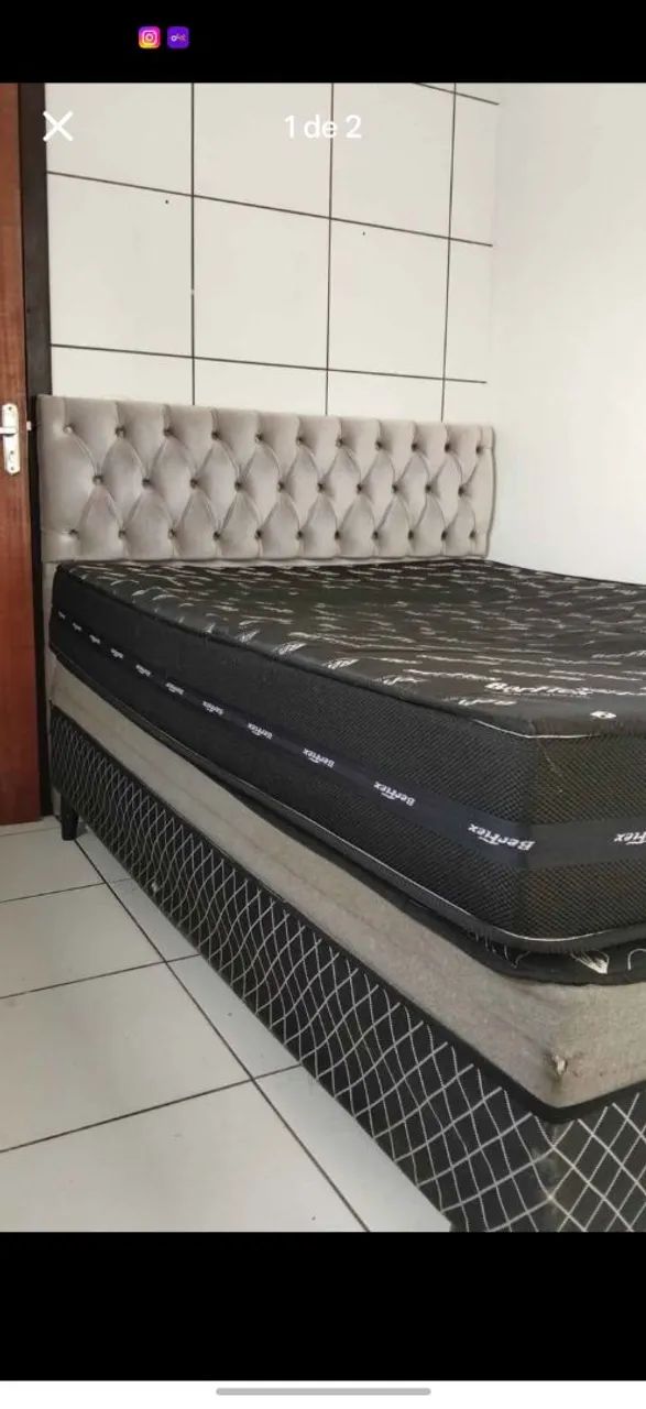 Cama box casal pra sair logo