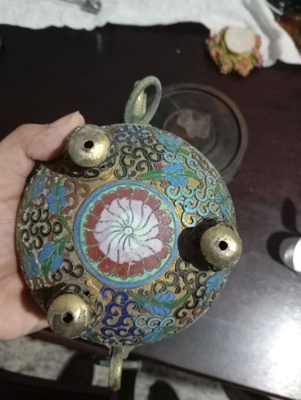 Incensario Cloisonné Dinastia Qing - Foto 2
