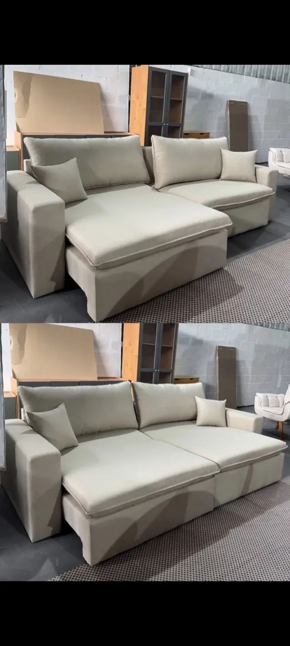 Sofa Cama 2.60cm Retrátil com almofadas soltas - Foto 4