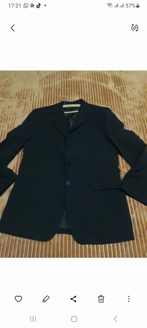 Lindo paletó preto no tam 46