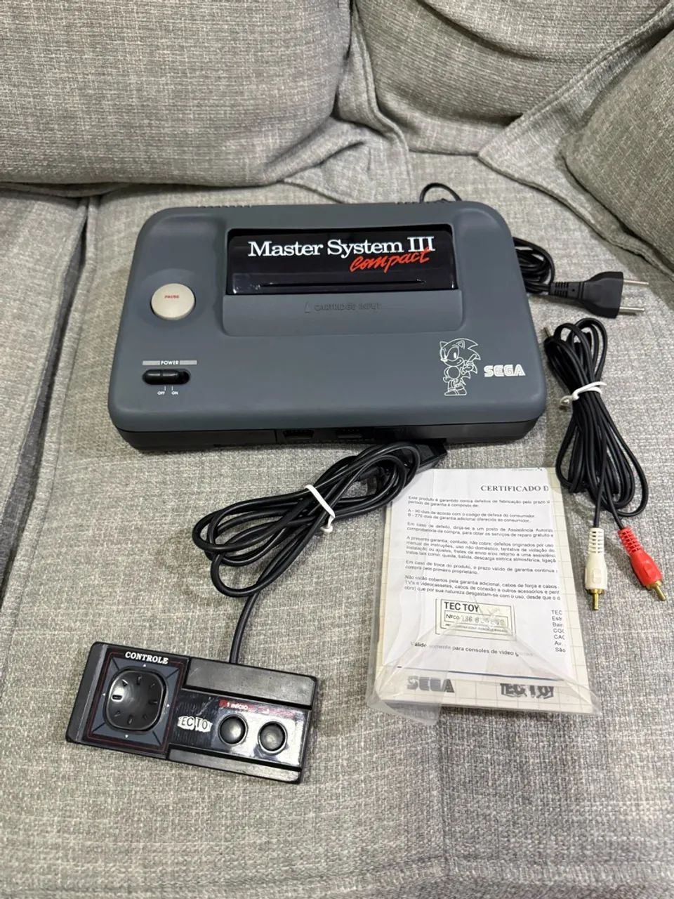 Master System 3 Compact com Sonic na Memória  - Foto 4