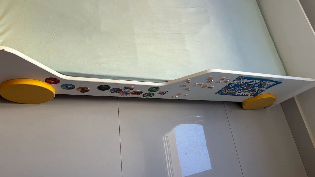 Cama infantil carro e colchão  - Foto 4