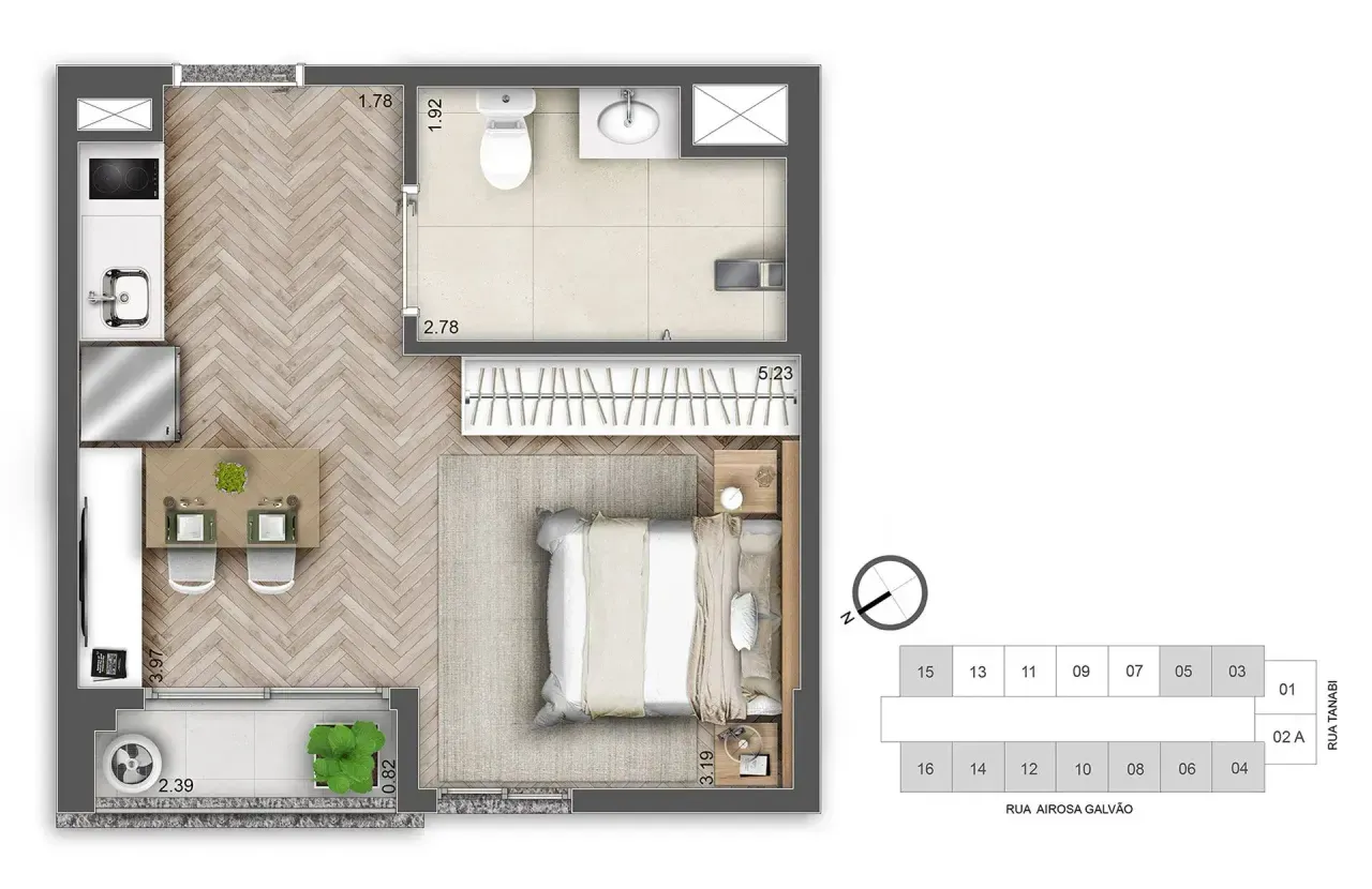 PLANTA 27m²