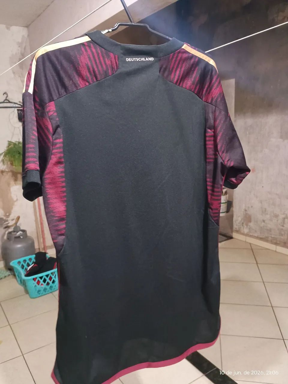 Camisa Alemanha preta e vermelha - modelo thailadesa  - Foto 3