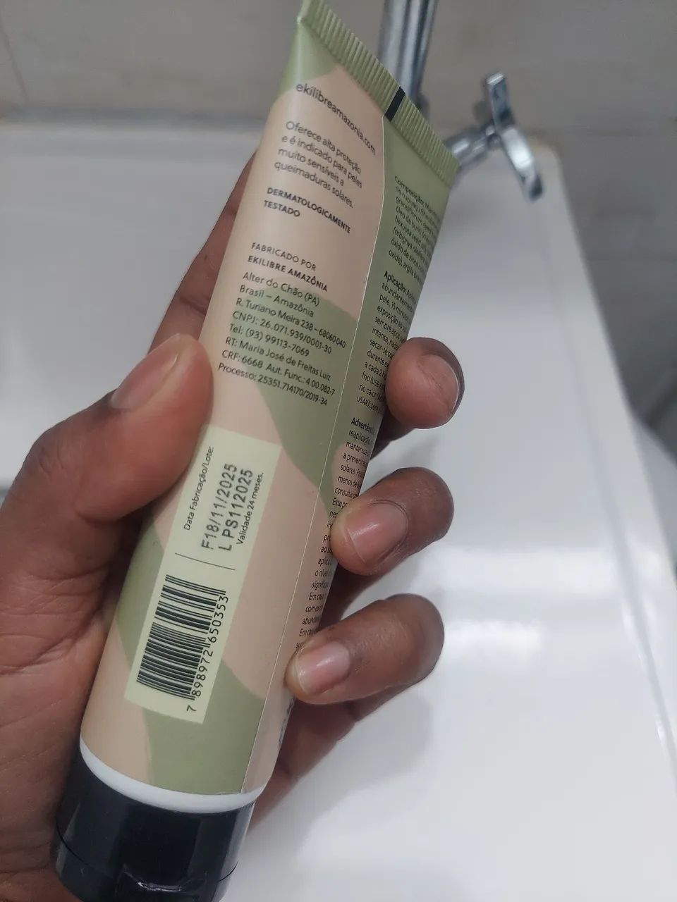 Protetor solar físico natural e vegano - Ekilibre Amazonia  - Foto 2