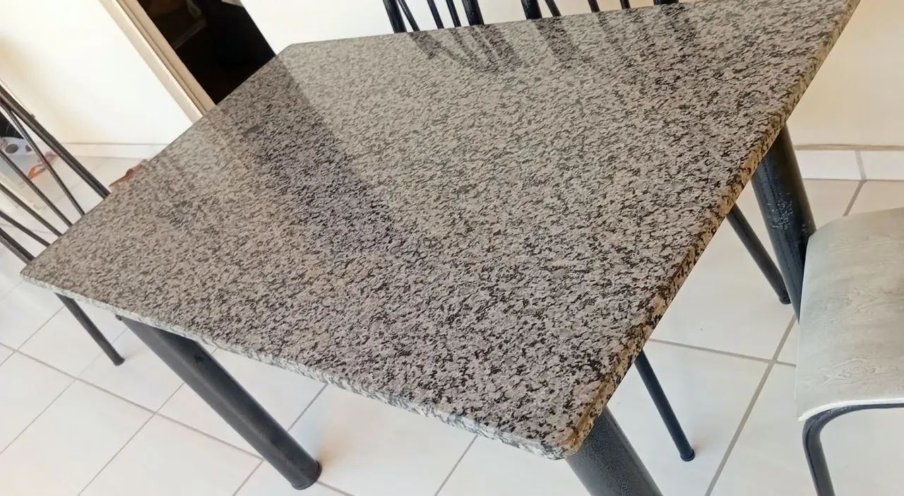 Mesa de mármore 6 cadeiras - Foto 3