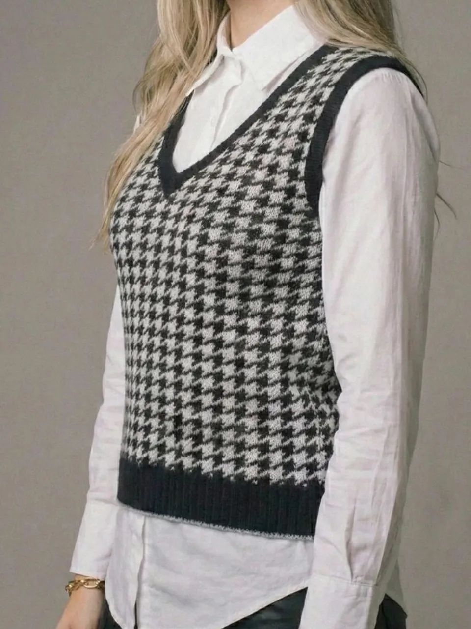 Pullover preto e branco tamanho M - Foto 2