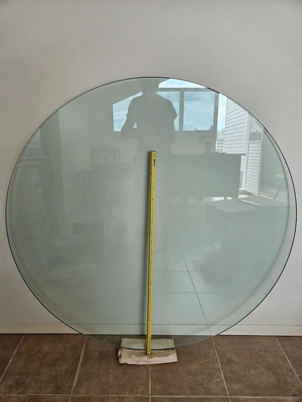 Tampo de Vidro p/ mesa redondo Ø 1,30 x 120 mm