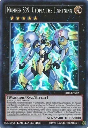 Yugioh!!! Number S39: Utopia the Lightning TDIL-ENSE2 Super Rare