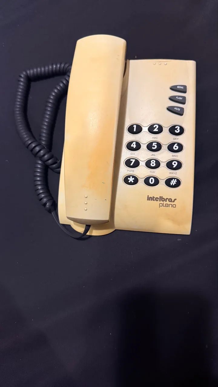 Telefone fixo Intelbras Pleno vintage/retrô