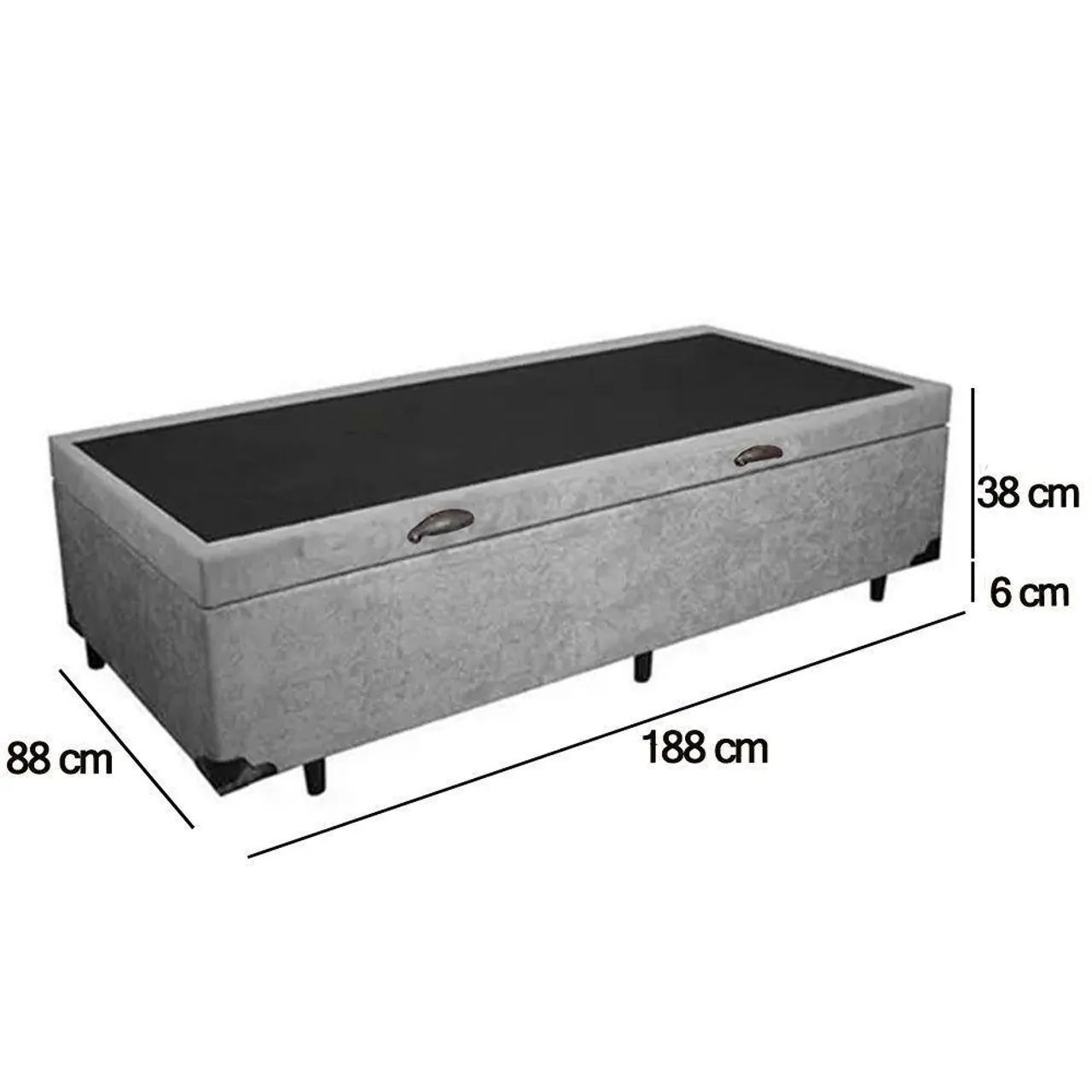 cama baú solteiro (Fabricação Própria) - Foto 4