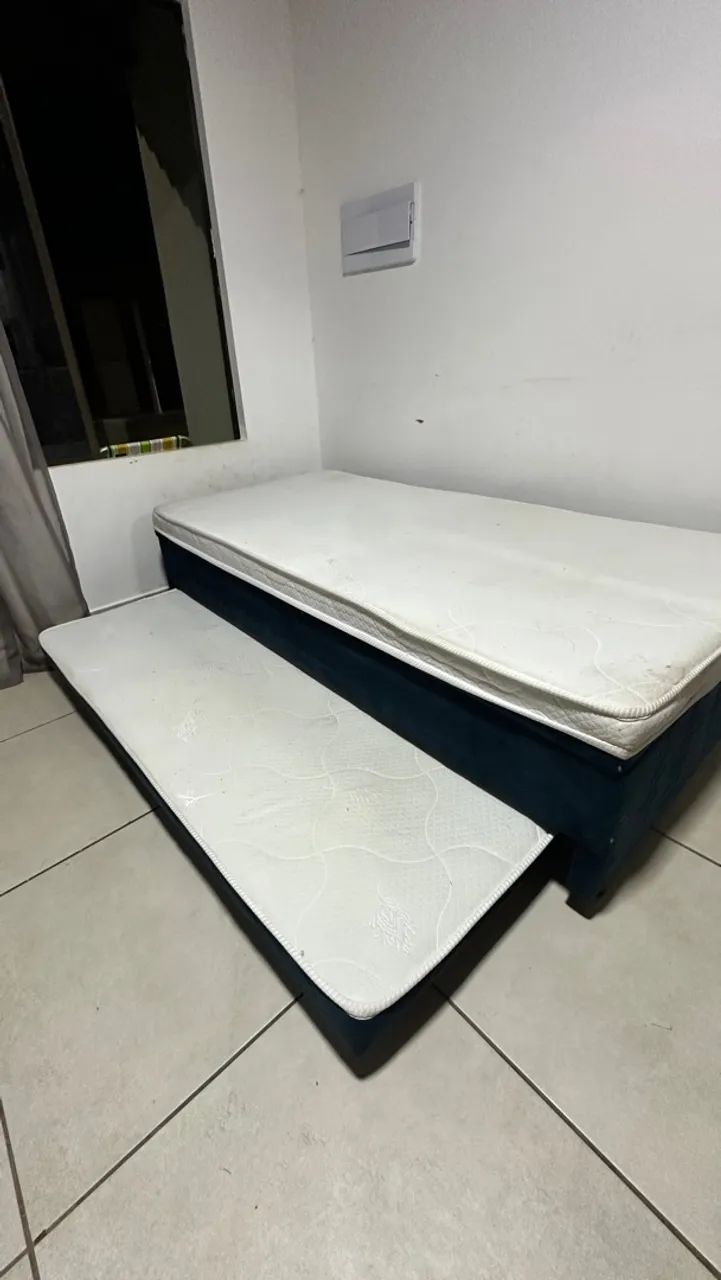 Box Baú de Solteiro com cama Auxiliar
