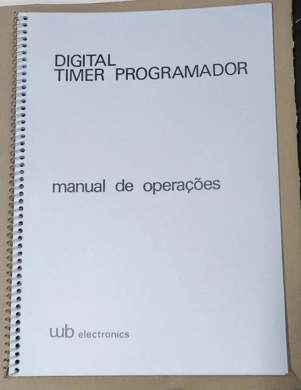 Manual de Instruções do timer WB 
