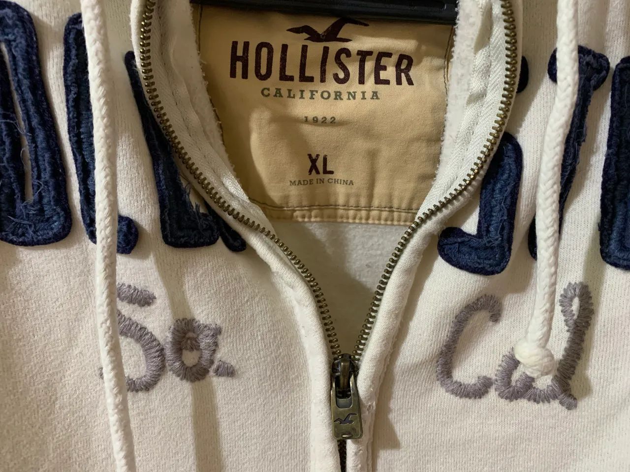 Blusa moleton hollister com capuz masculina XG 100% algodao - Foto 3