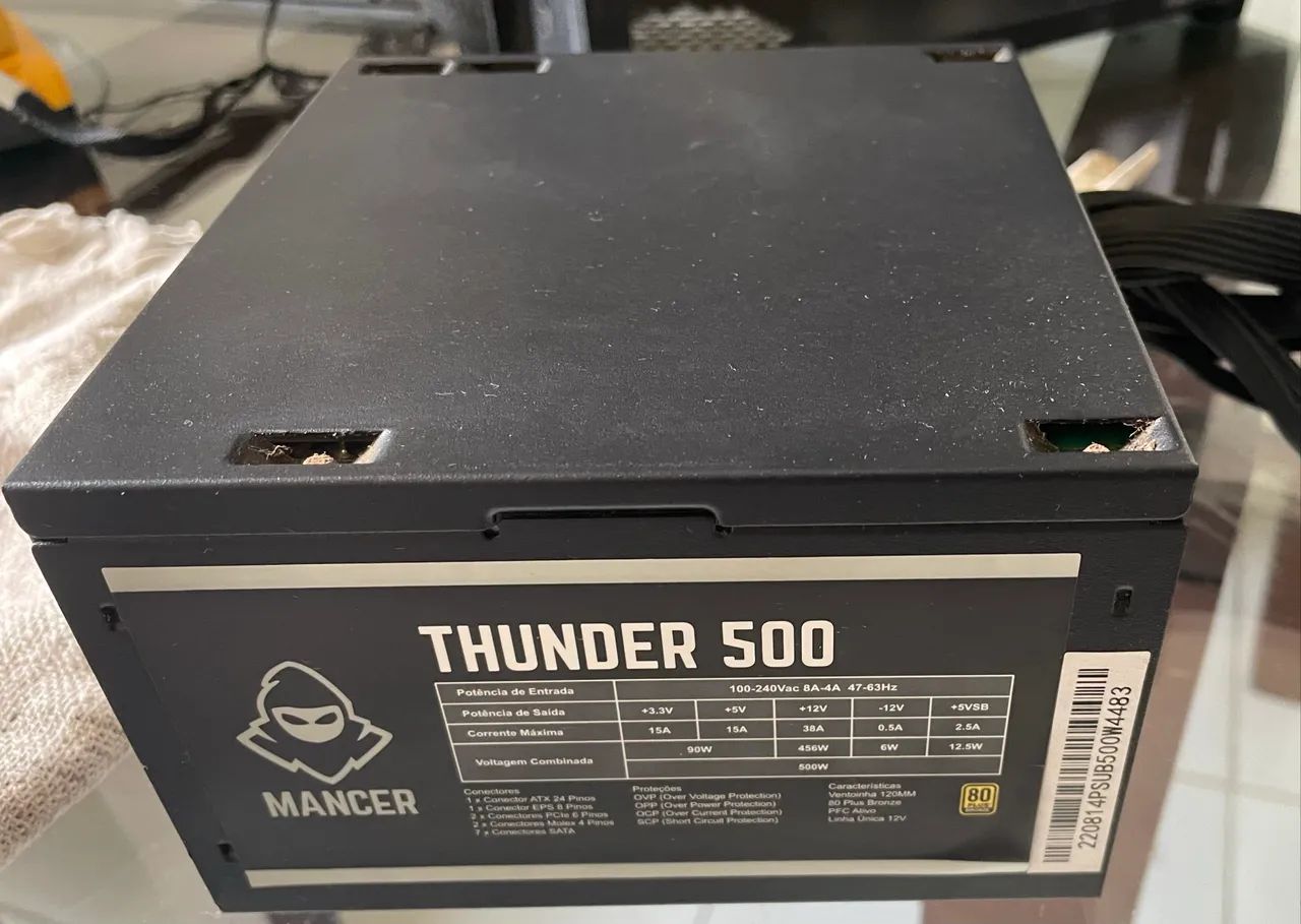 Fonte mancer 500W 80 plus bronze  - Foto 3