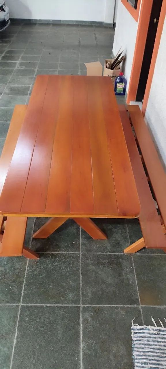 MESA DE MADEIRA MACI ÇA  - Foto 2