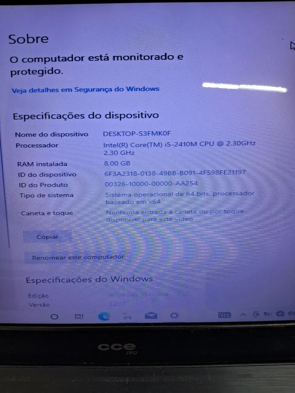 Vendo notebook i5 wn CCE R$449 - Foto 4