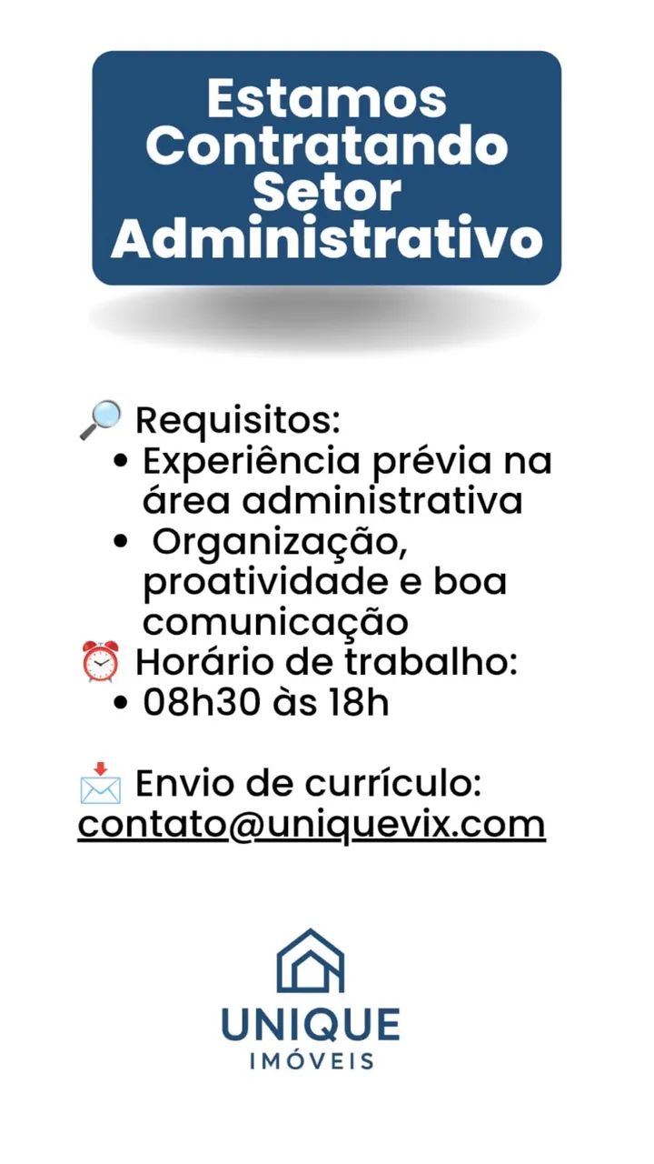 Contratação Imediata .