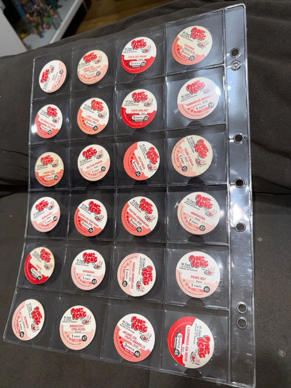 Tazos Completo Animais em Extinção  - Foto 4