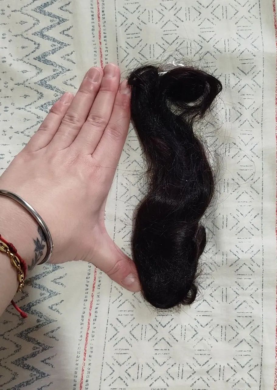 Cabelo humano natural castanho escuro  - Foto 2