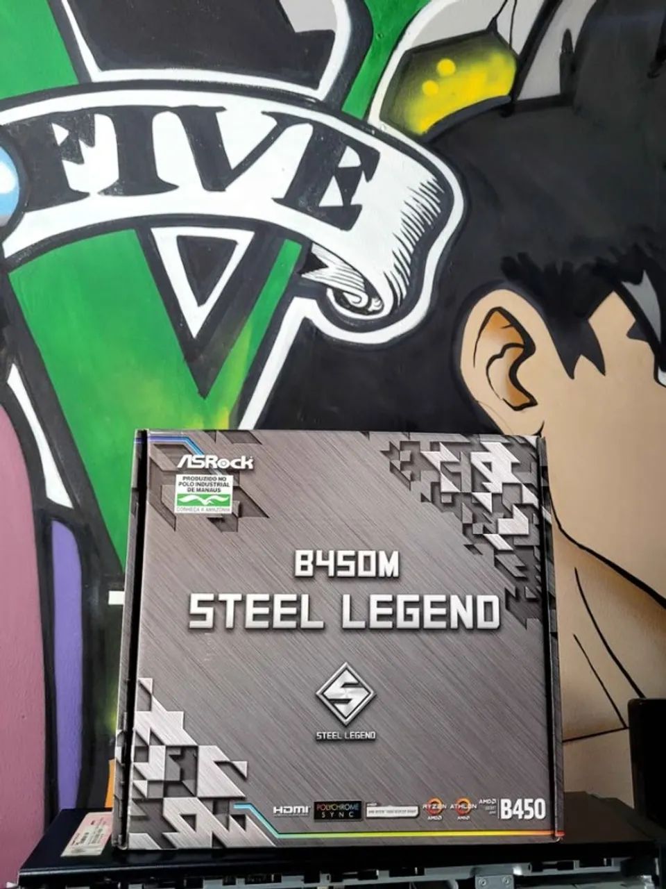 Placa Mãe B450M Steel Legend - Foto 3