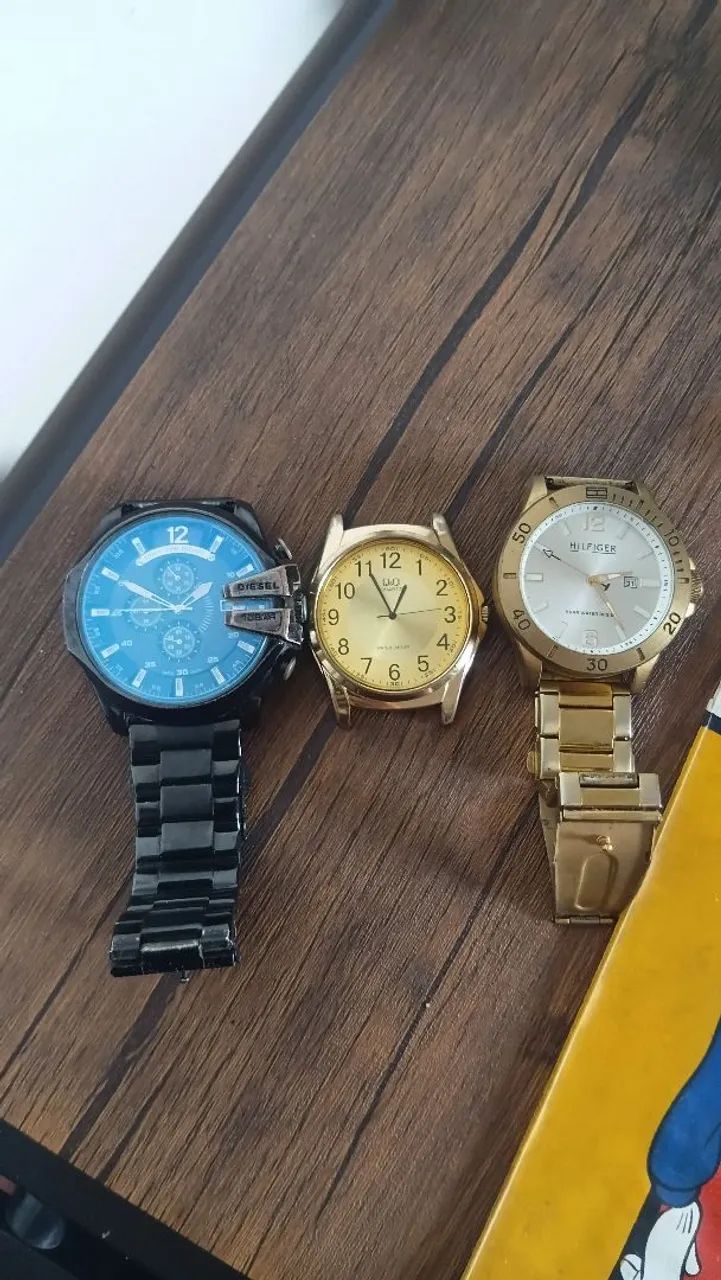 Vendo relógios, Diesel, Tommy H., QeQ
