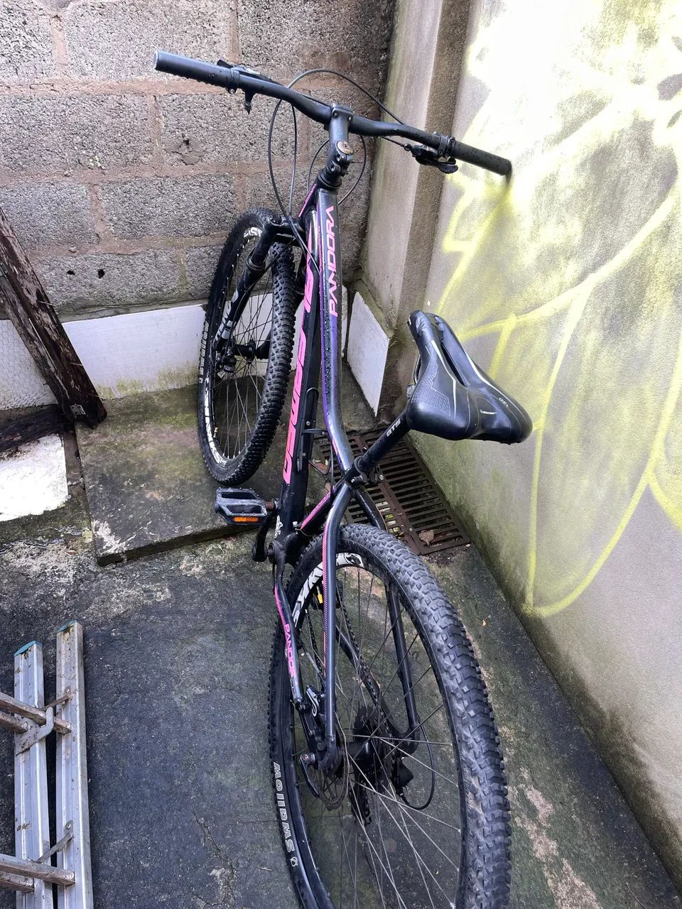 Bicicleta Pandora Usada | Preta e Rosa