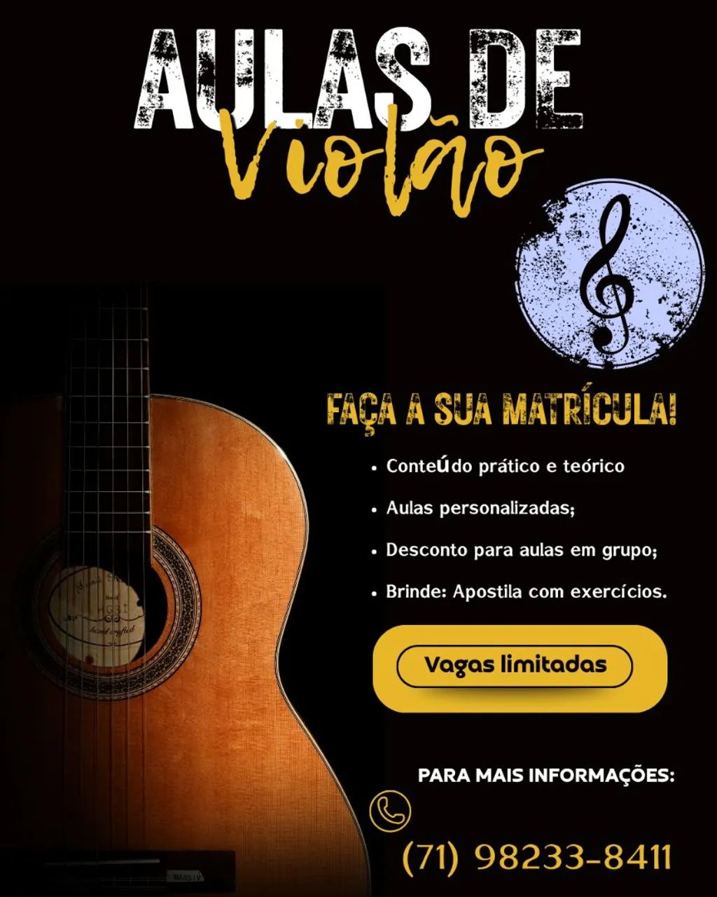 Aulas de violão