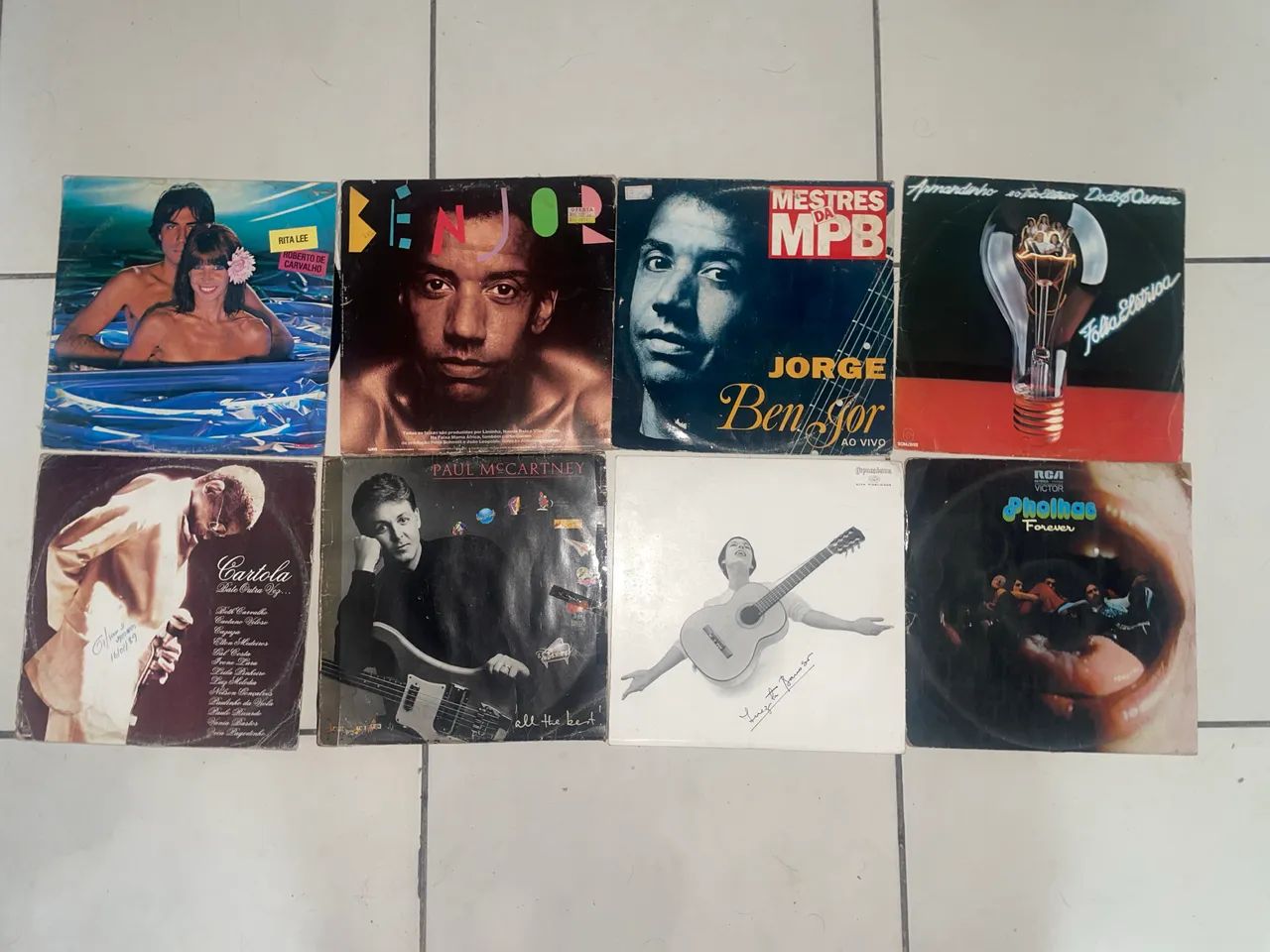 Discos de vinil em bom estado