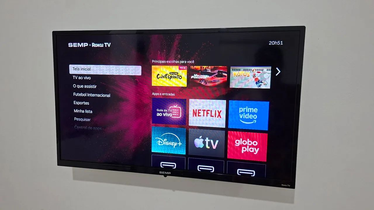 Smart TV SEMP ROKU 32" Semi Nova - Foto 5