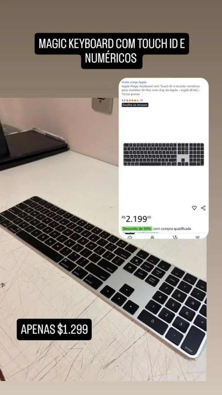 MAGIC KEYBOARD APPLE PARA MACBOOK - Foto 2