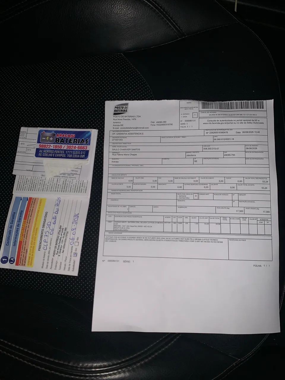 Bateria nova no plástico 75 amperes   - Foto 4
