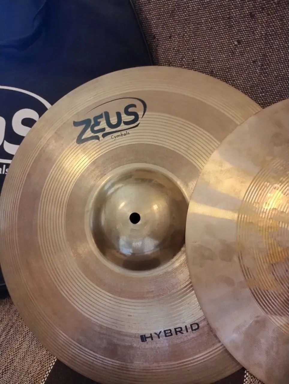 Pratos Zeus, Chimbal 14, Crash 18, Oportunidade, Bag Divisória