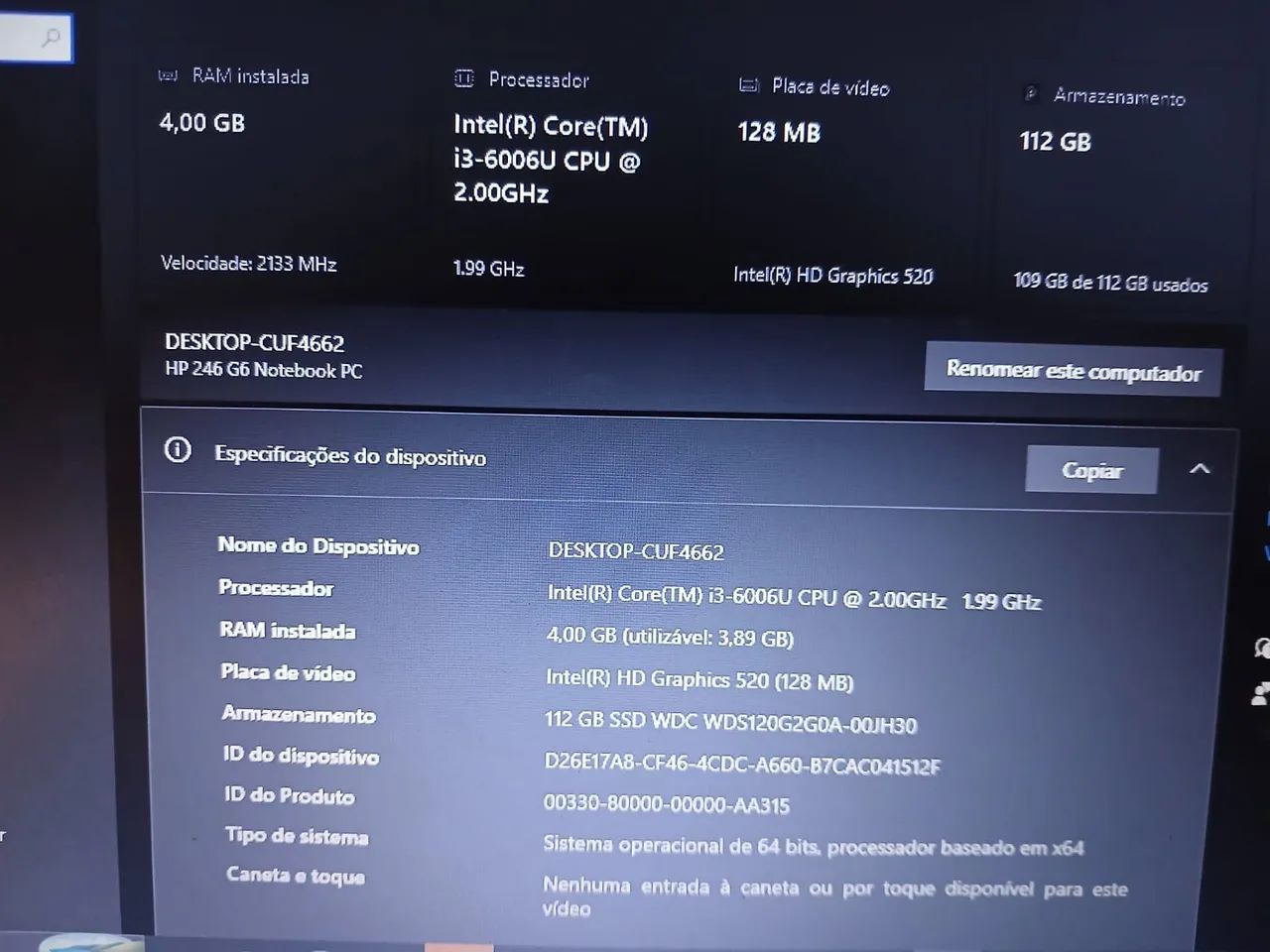 Notebook HP Intel i3 4Gig Ram  - Foto 3